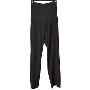 Maternity Pants Women's Adult PXS Motherhood Black Knit Pregnancy Dress Slacks